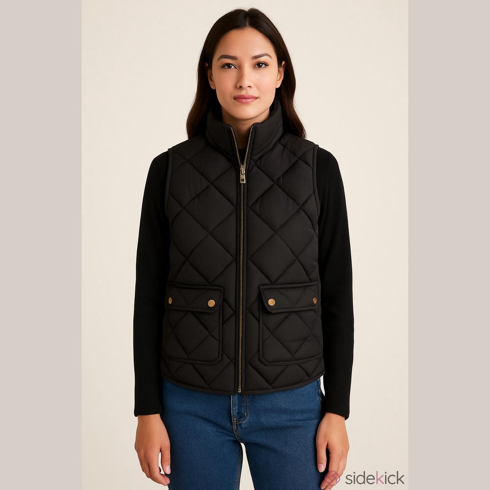 J Crew Puffer Vest, Black, Down Filled, Size XS, Preowned